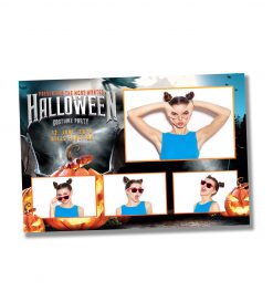 Spooky Halloween Postcard Template
