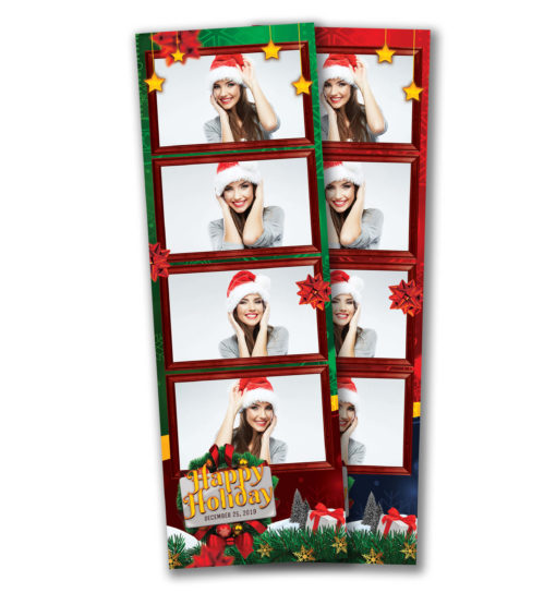 Holiday Cheer 4 Strip Template